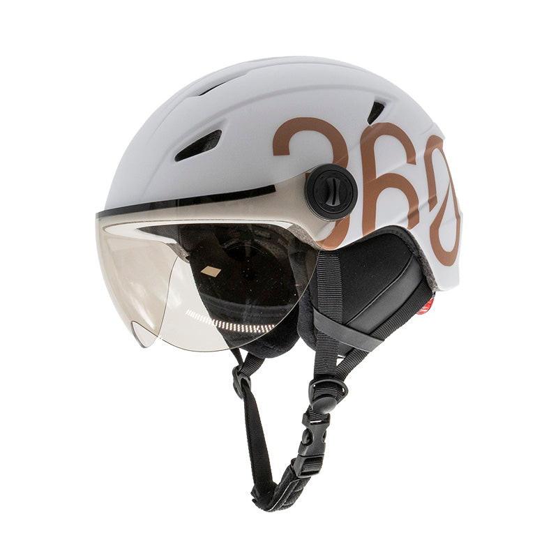 GLOOB Urban bianco - marrone paraorecchie removibili