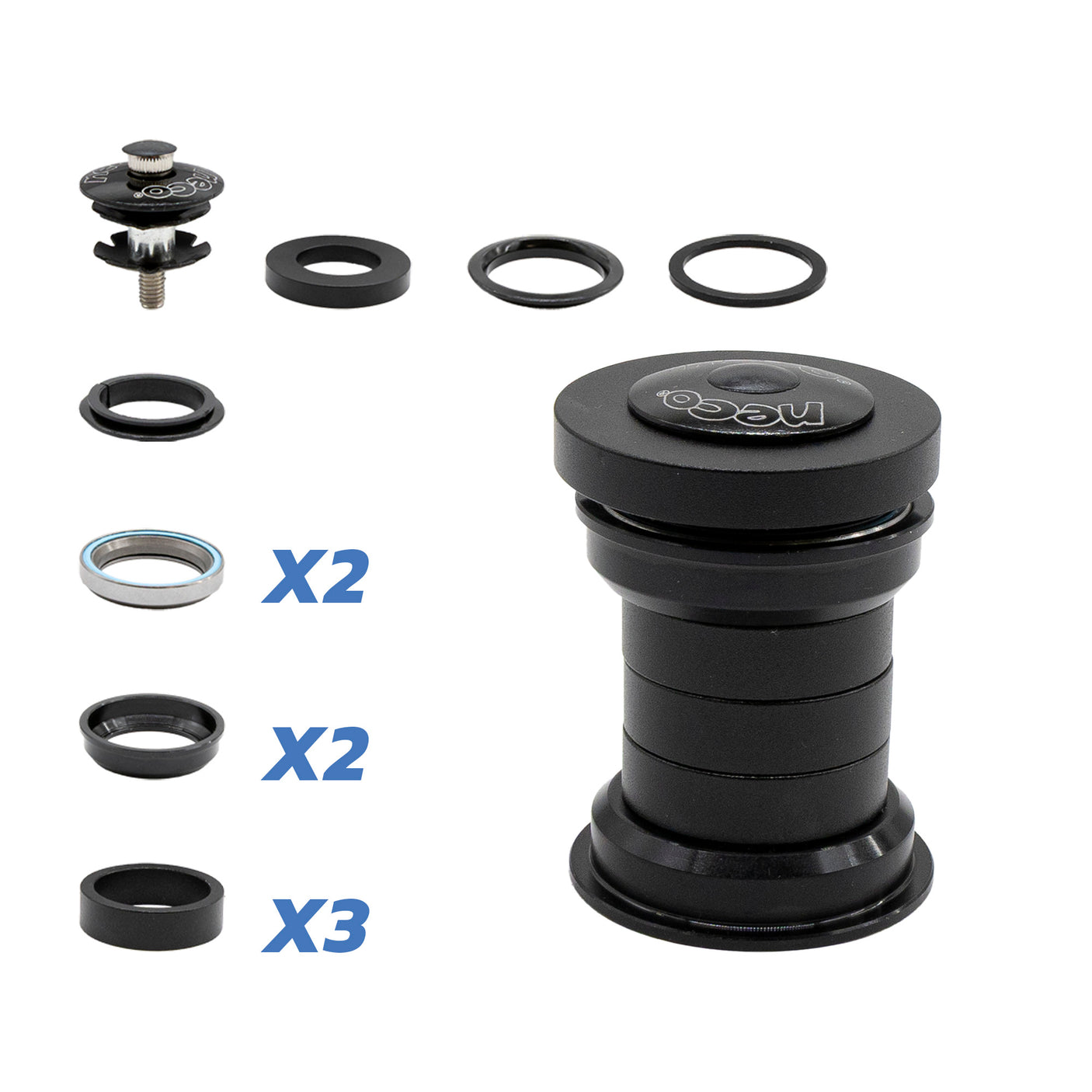 Zestaw sterów widelca przedniego COMMANDO / NAVY