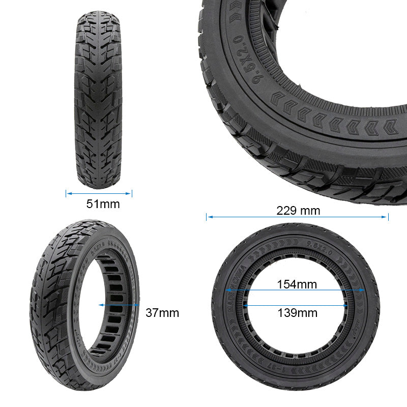 Solid tyre 9.5x2.0/9.2x2