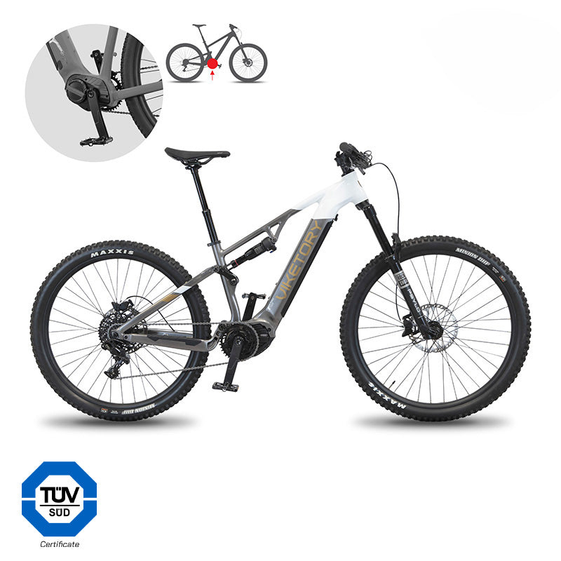 TERRAM ebike MTB Gris/Blanco