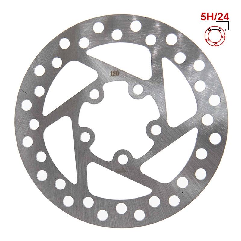 Disco de freio 120mm 5H prateado para Xiaomi M365, Essential, 1S, Pro/2