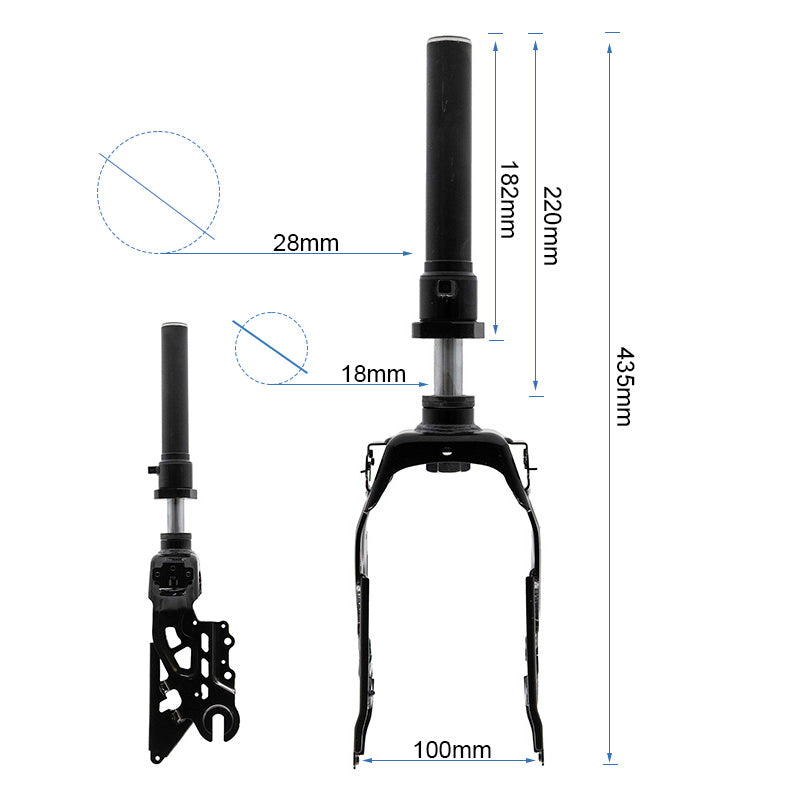 Front fork shock absorber for Ninebot F3