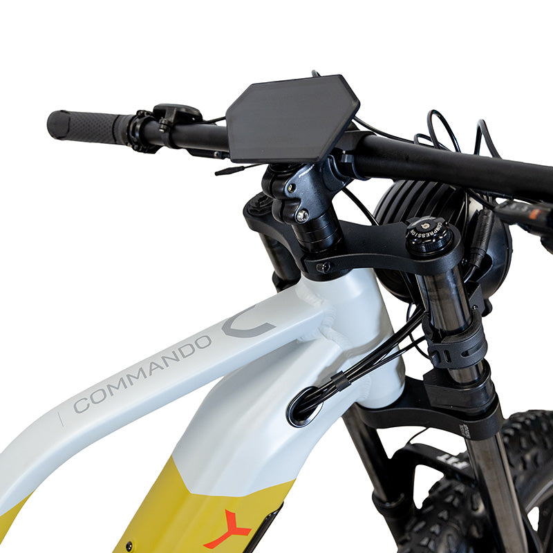 Bicicleta electrica Commando amarillo desierto