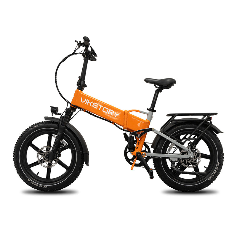 BRAVE ebike FATBIKE Dobrável Laranja/Cinza