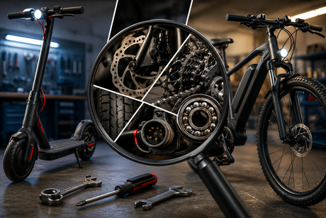 Guía de diagnóstico rápido: 10 problemas frecuentes en bicicletas, ebikes y patinetes eléctricos y sus posibles causas