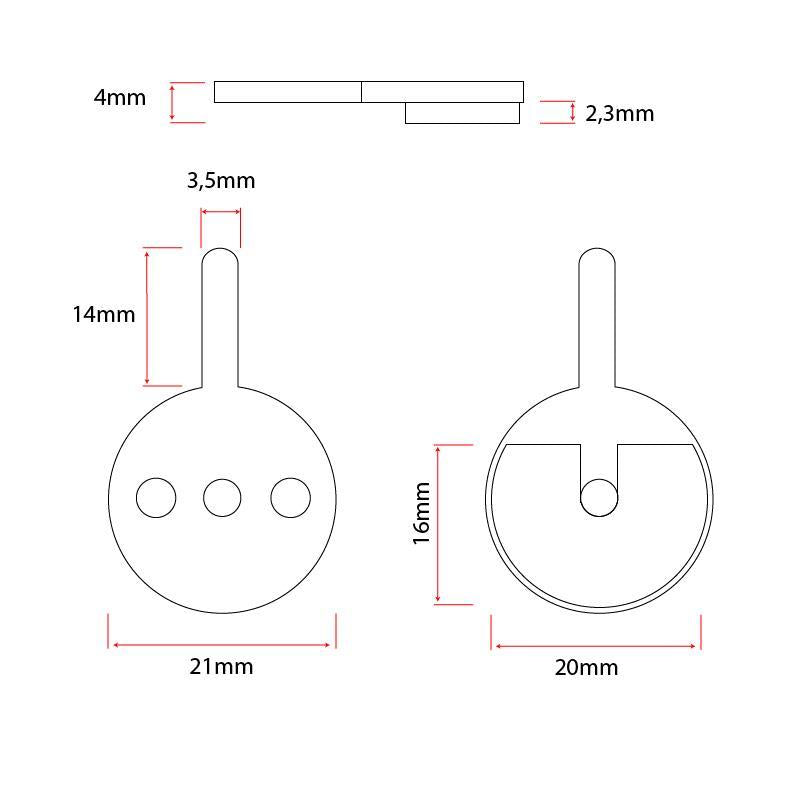 CT007 Brake Pad [Ewheel] - 2 games 