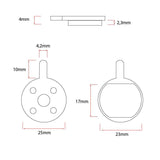 Pastiglia del freno CT008 rotonda con perno [Ewheel] 
