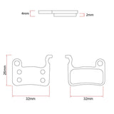 RS001 pastiglia per pinza xtech [Ewheel] - 2 set 