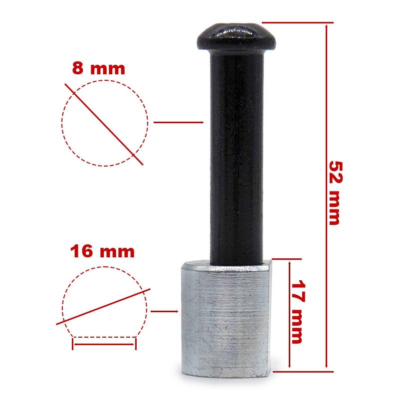 Stift 8/M6x52mm für Mast MI3