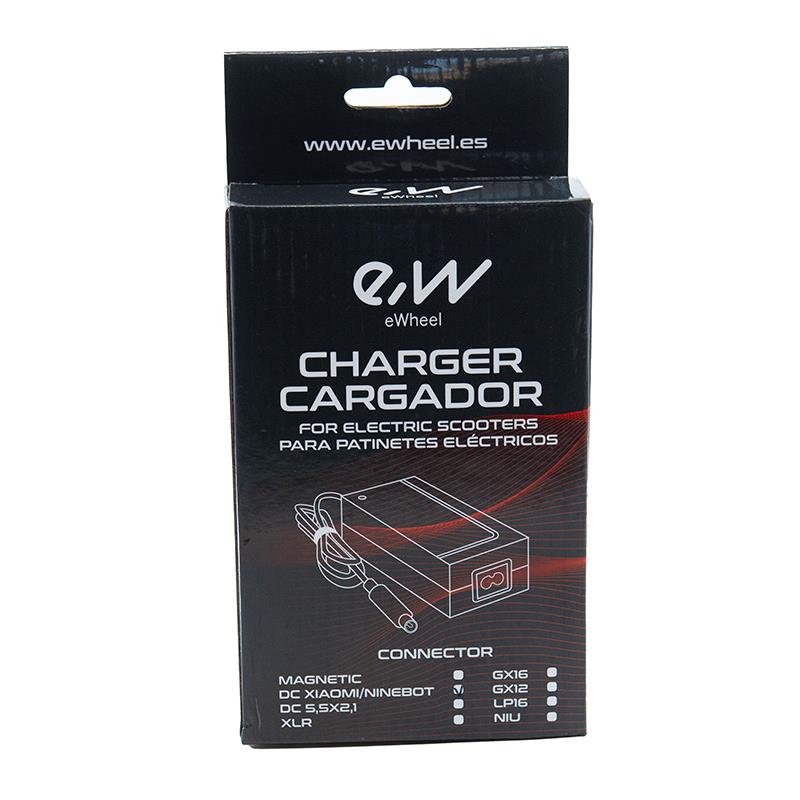 Cargador (48-60V) premium 2A conector Gx16 [Ewheel]
