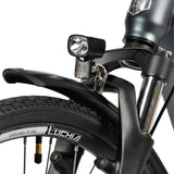 Bicicleta eléctrica urbana Antares 700C con marco de acero y frenos de disco