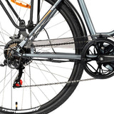 Bicicleta eléctrica urbana Antares 700C con marco de acero y frenos de disco