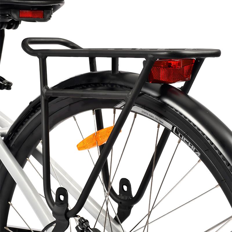 Bicicleta eléctrica urbana Arturo 700C con marco de aluminio y frenos de disco