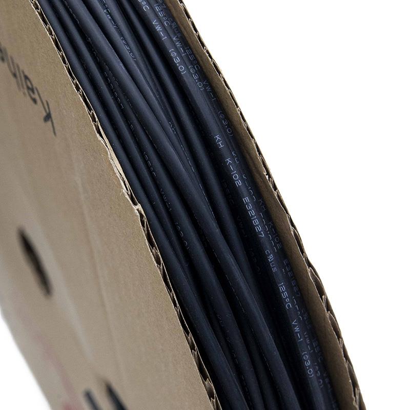 Termorretráctil negro para cable