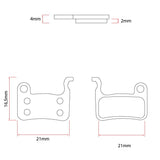 RS001 pastiglia per pinza xtech [Ewheel] - 2 set 