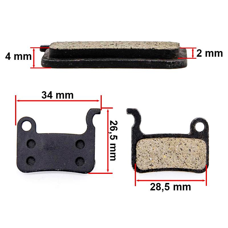 RS001 pastiglia per pinza xtech [Ewheel] - 2 set 