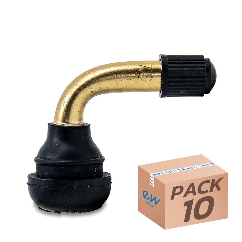Válvula tubeless curva 90° - 10uds