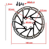 Disco de freno EWD002 140mm 6H
