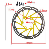 Disco de freno EWD002 140mm 6H