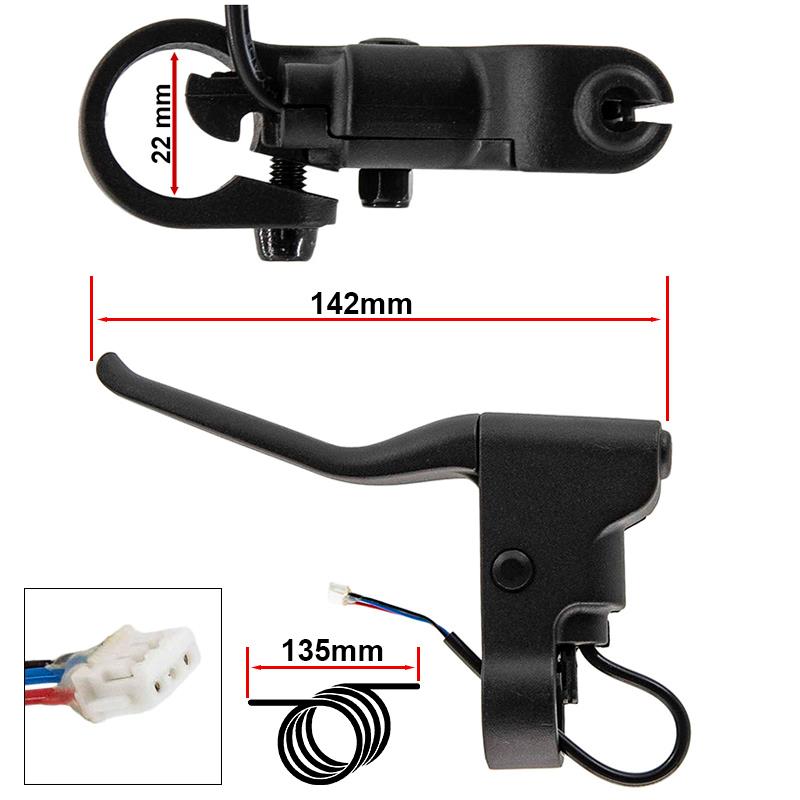 Maneta de freno con hall sin tensor L para Xiaomi - Conector JST ZH