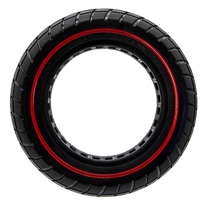 Pneu plein ultraléger Offroad 10x2,125-6,1/B34 ligne rouge [Ewheel]