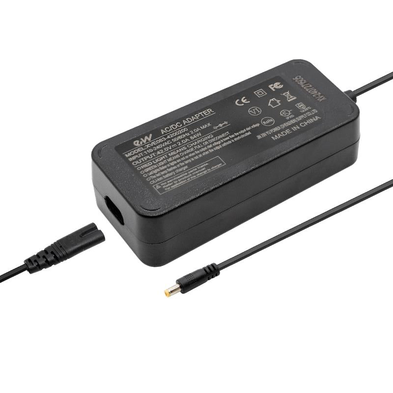 Premiumladegerät 36V (Ausgang 42V) 2A DC 5,5x2,1mm Stecker