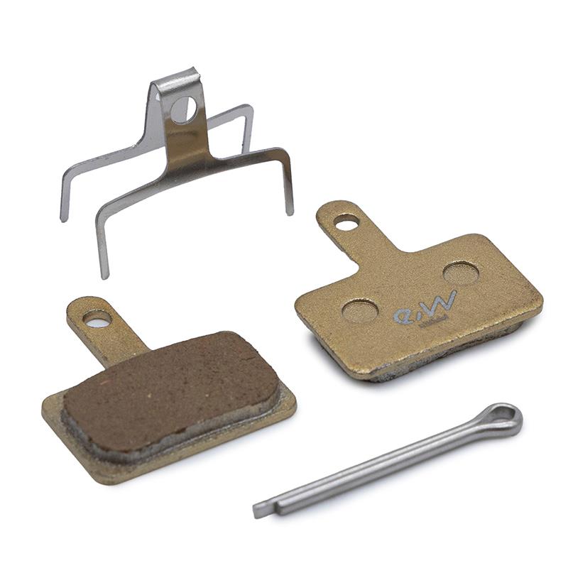Pastilha de freio quadrada de cobre RT004-M com talão [RAMBOMIL] - 2 conjuntos