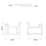 RS001 pastiglia per pinza xtech [Ewheel] - 2 set 