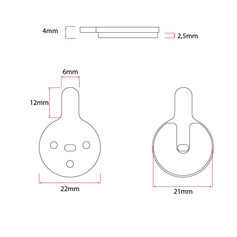 CT002 pastilha [Ewheel] - 2 conjuntos