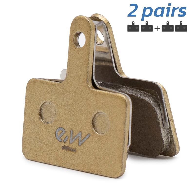 Pastilha de freio quadrada de cobre RT004-M com talão [RAMBOMIL] - 2 conjuntos