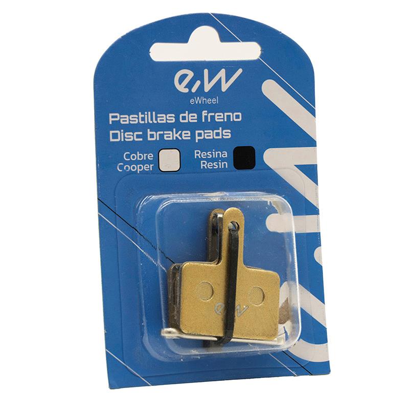 Pastilha de freio quadrada de cobre RT004-M com talão [RAMBOMIL] - 2 conjuntos