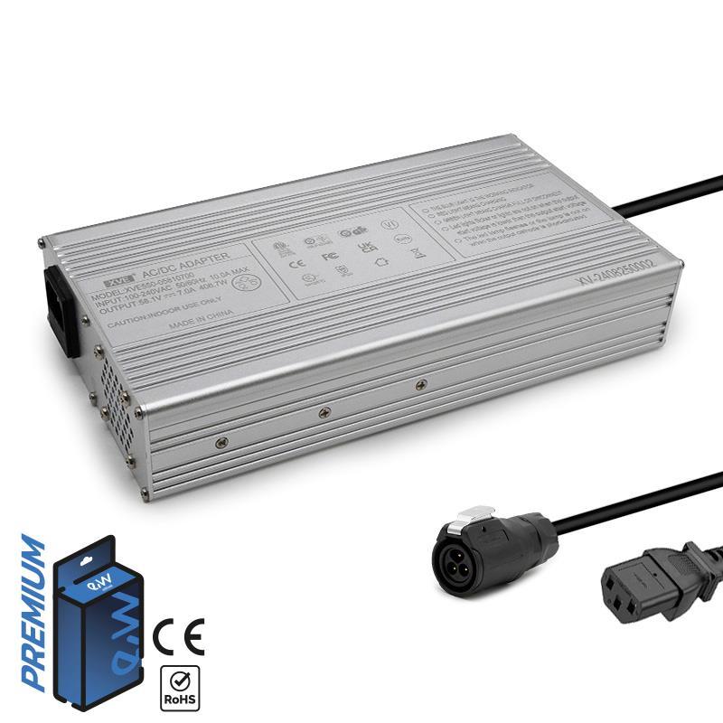 Ladegerät 52V (Ausgang 58,1V) 7A LP16 Stecker