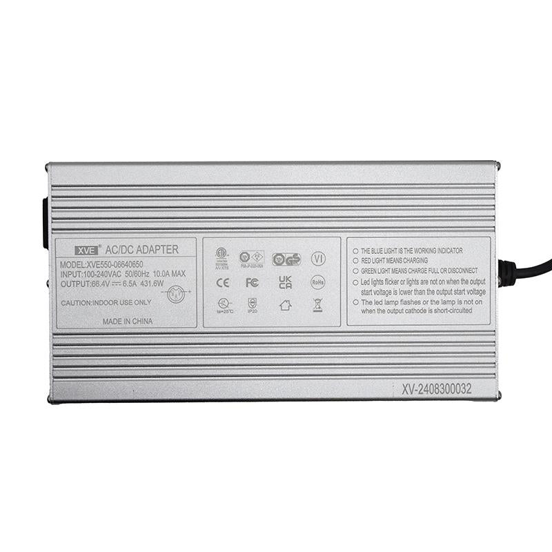 60V Ladegerät (Ausgang 66,4v) 6,5A GX16 Stecker [Ewheel]