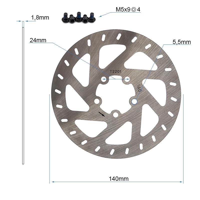 Bremsscheibe 5H 140mm Xiaomi Mi4 Original