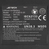 Batería 36V 10A/h para Urbanglide 100S/350CT/350MAX