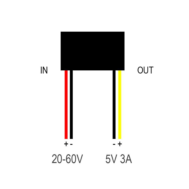 Conversor DC 20-60V a 5V 3A [Fulree]