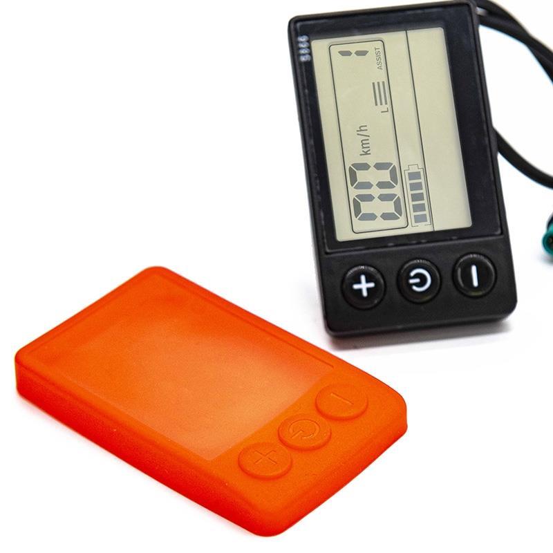 Protection en silicone rouge étanche pour écran S866