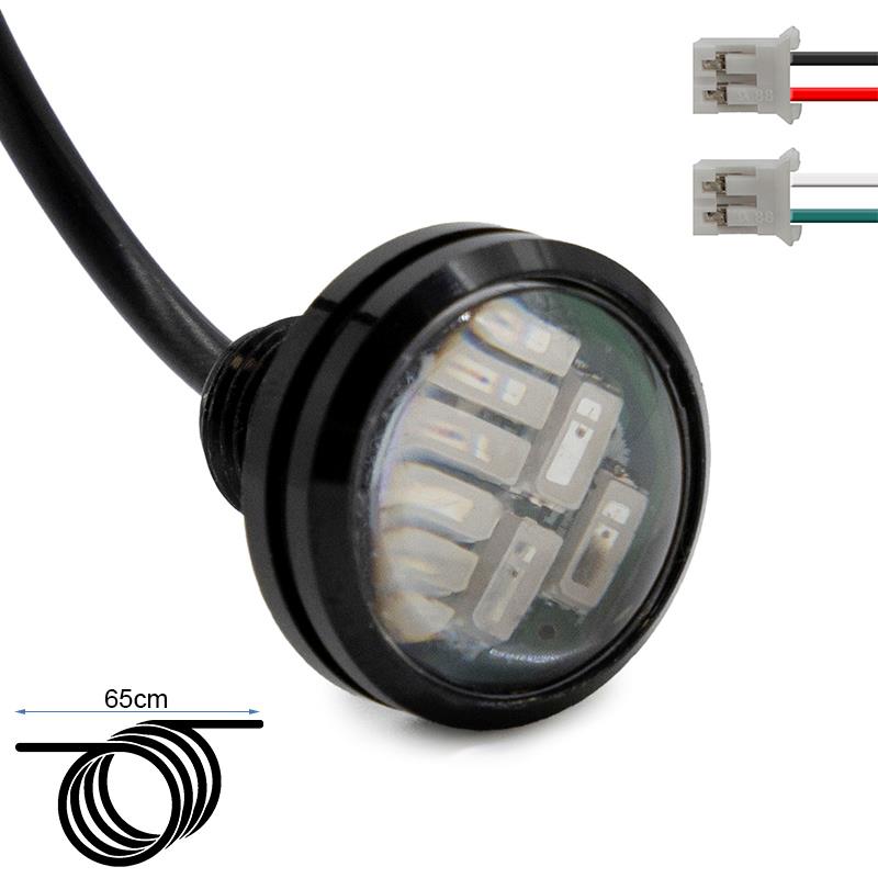 Czerwony led oko orla 12-20V [Minimotors]