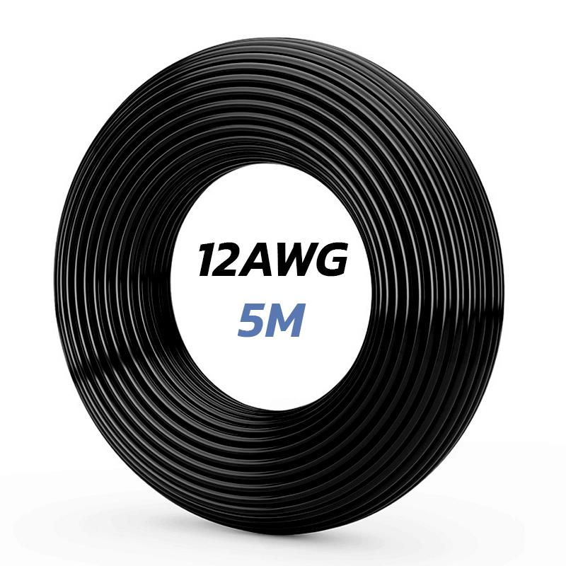 Schwarzes Kabel 10 AWG - 5M