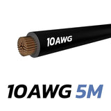 Schwarzes Kabel 10 AWG - 5M