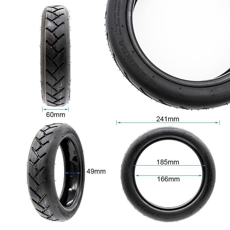 Neumático tubeless 250x54 para Xiaomi Mi4 [Ewheel]