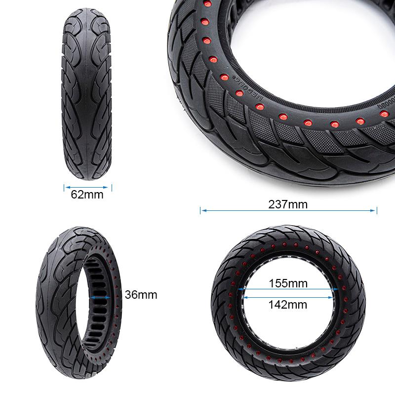 Rueda maciza ultraligera 10x2,5-6,1/B34 - puntos rojos [Nedong]