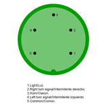 Botonera para luz y claxon
