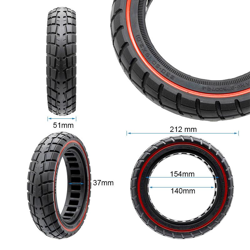 Rueda maciza ultraligera offroad 230x50 / 9x2-6,1/B34 [Ewheel]