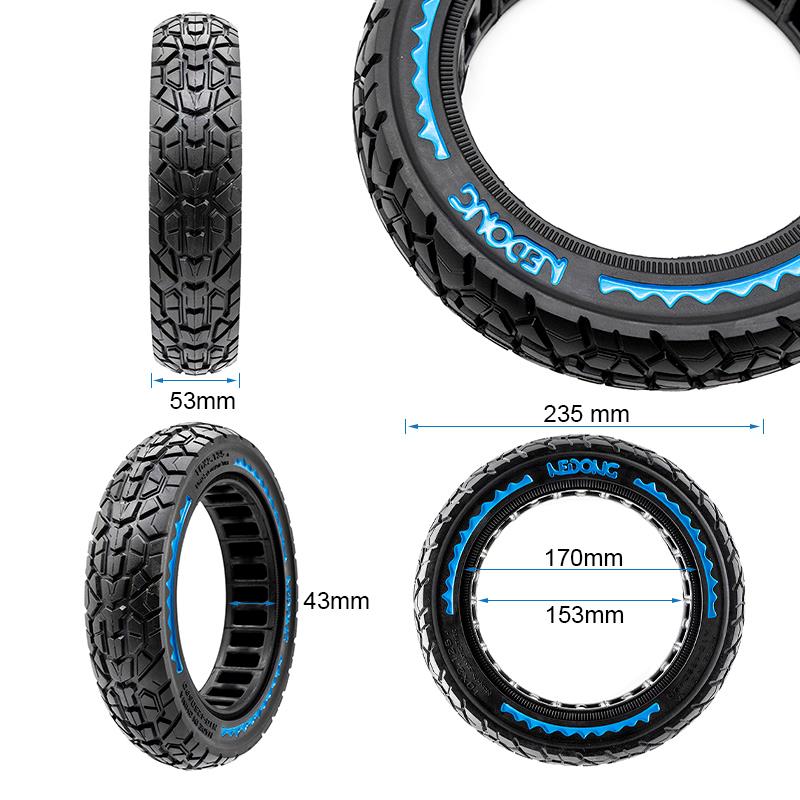 Rueda maciza ultraligera offroad 10x2,125-6,5/B34 [Nedong]