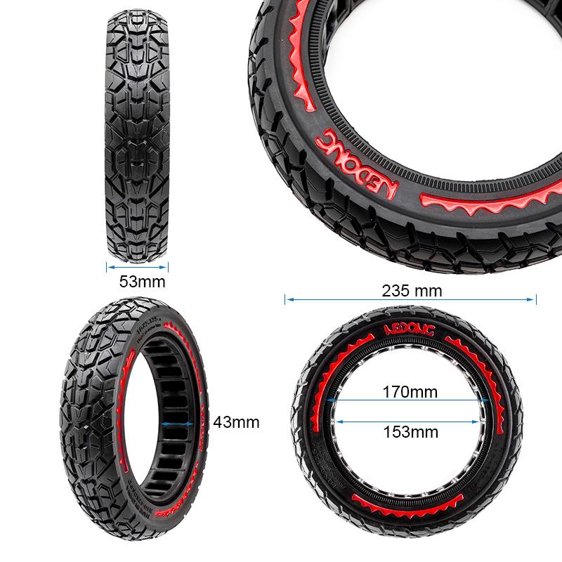 Rueda maciza ultraligera offroad 10x2,125-6,5/B34 [Nedong]