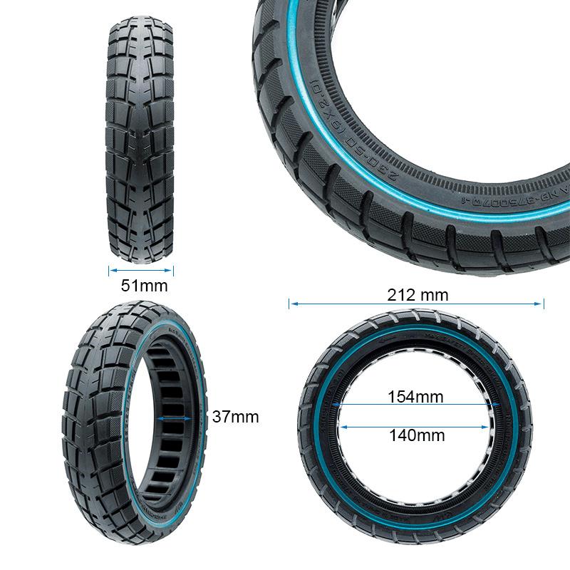 Rueda maciza ultraligera offroad 230x50 / 9x2-6,1/B34 [Ewheel]