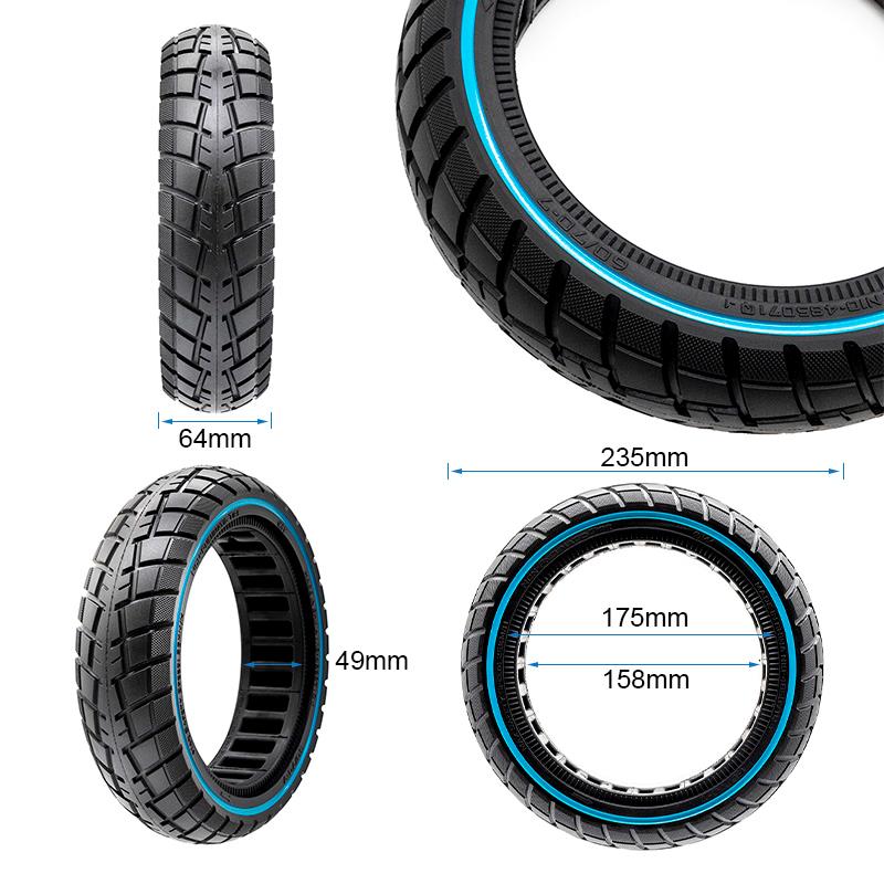 Pneu plein ultraléger Offroad 60/70-7/B50 - ligne bleue [Ewheel]