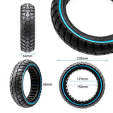 Pneu plein ultraléger Offroad 60/70-7/B50 - ligne bleue [Ewheel]