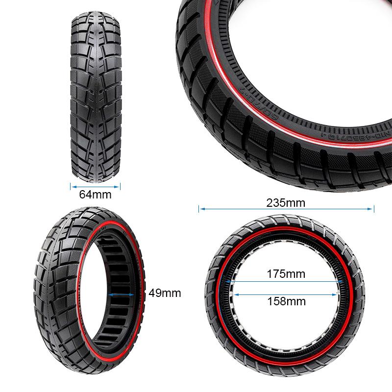 Pneu plein ultraléger Offroad 60/70-7/B50 - ligne bleue [Ewheel]